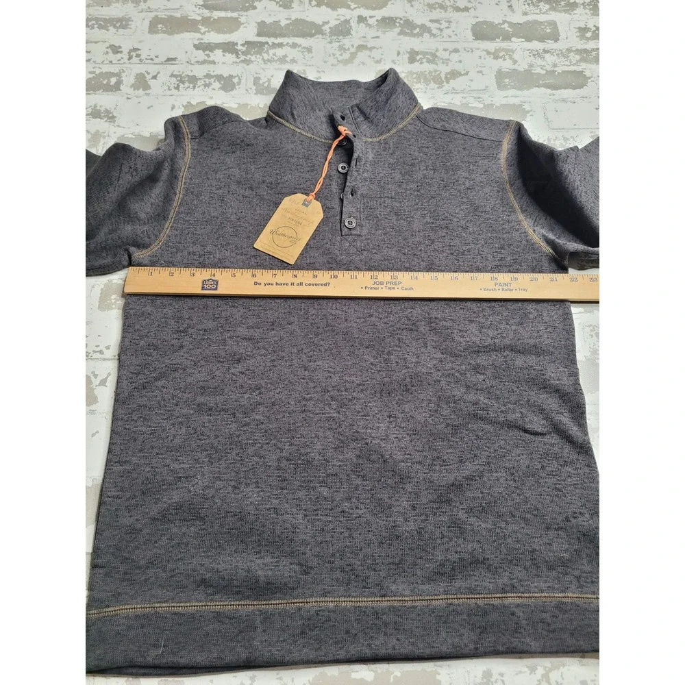 NWT Weatherproof Vintage Men's 1/4 Zip Pullover Medium Gray NEW‎